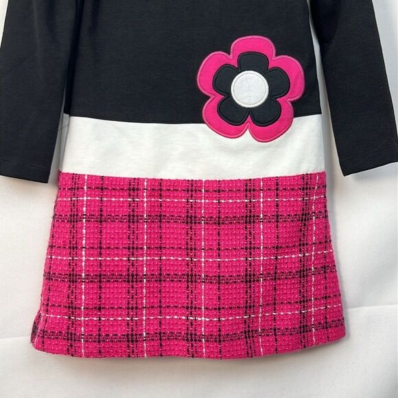 Hartstrings Black and Pink tweed dress size 5 NWT - Picture 5 of 14